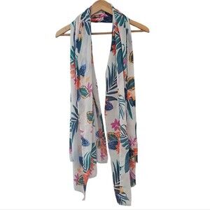 Old Navy Tropical Floral Scarf Lightweight Summer Wrap Island-Inspired Print